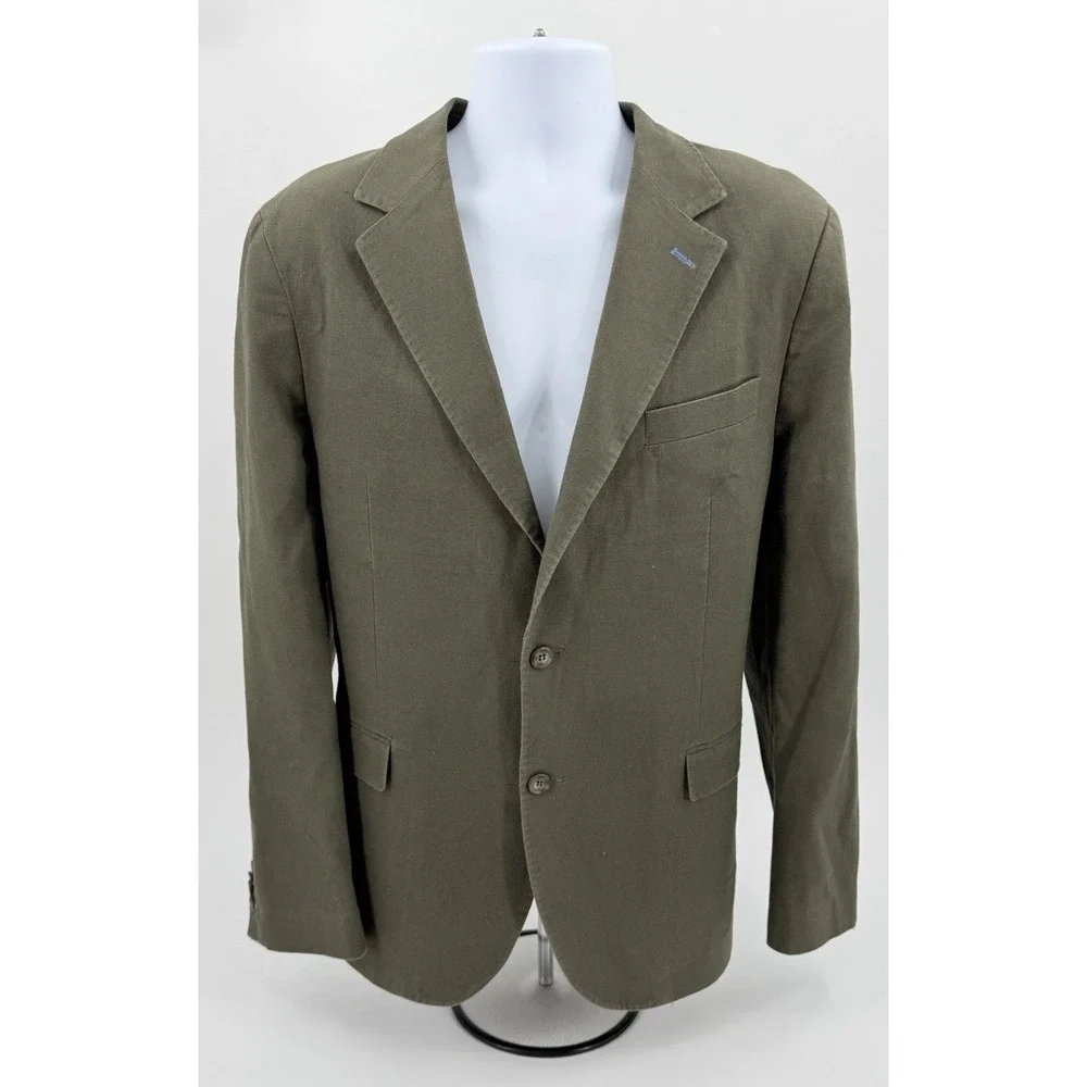 Tailorbyrd Brown Linen Blend Textured Sport Coat Blazer Men's 44L NWOT **READ**